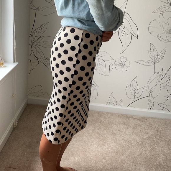 Polka Dot Pencil Skirt - Picture 3 of 5